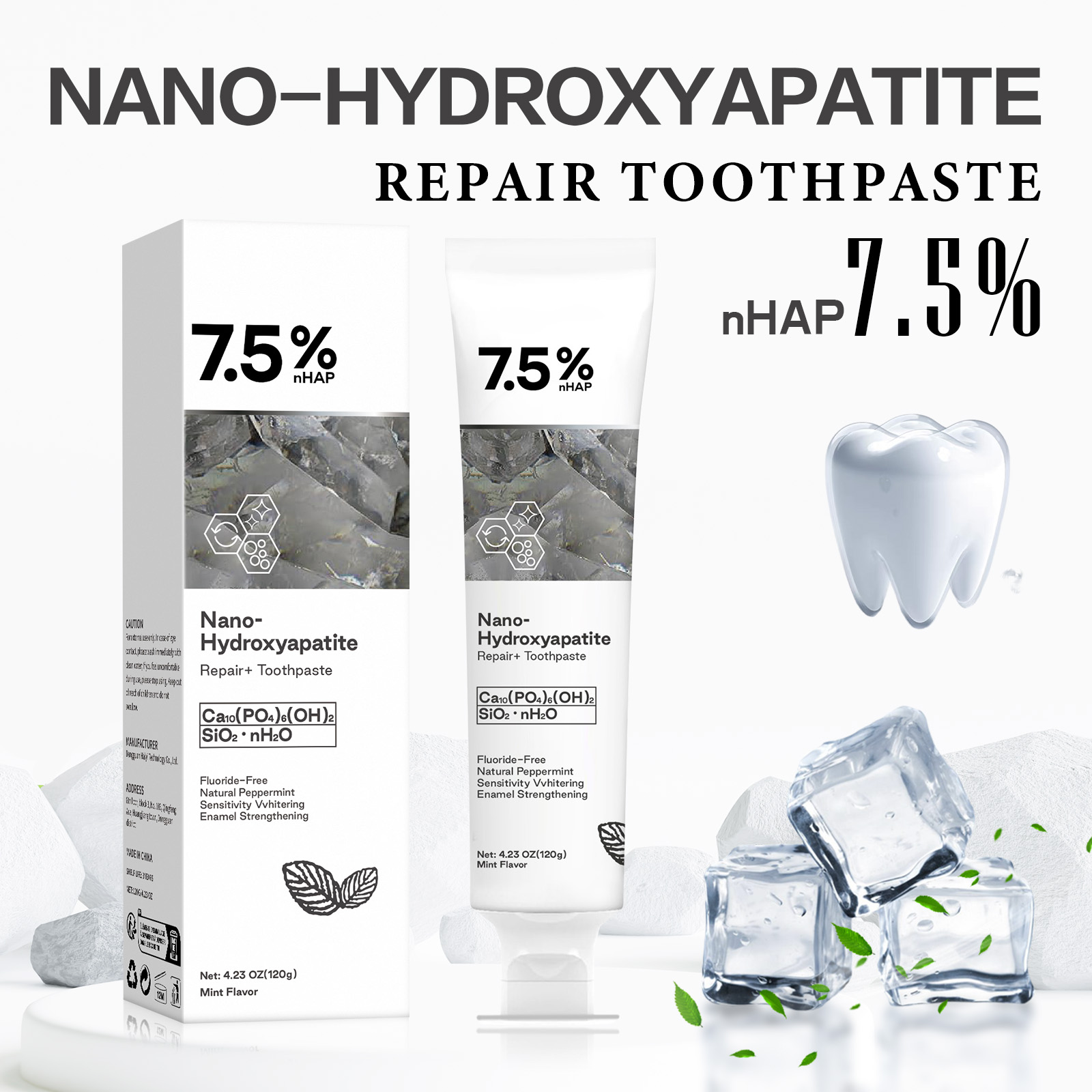 Nano Hydroxyapatite Toothpaste - Teeth Whitening Products recension och pris