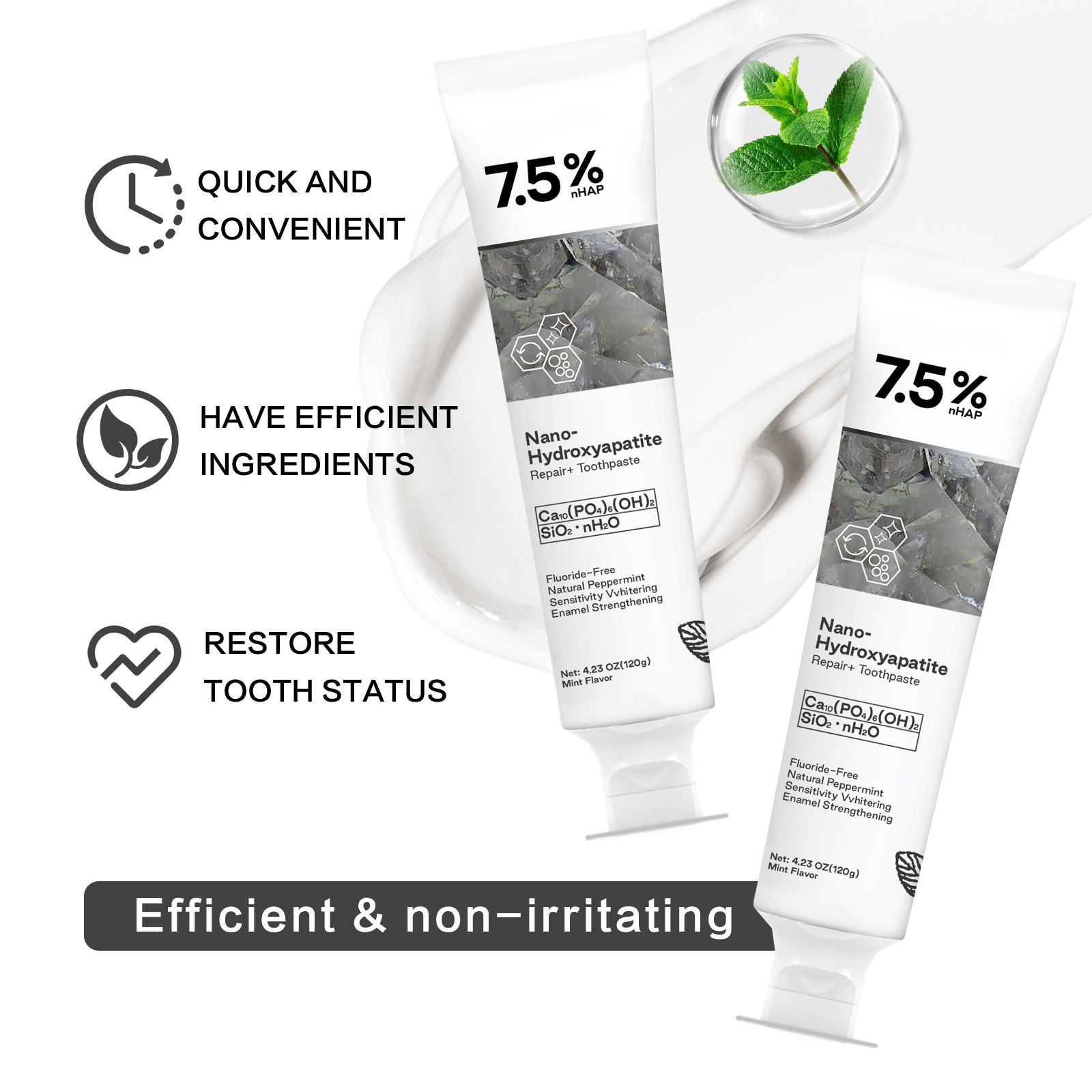 Nano Hydroxyapatite Toothpaste - Teeth Whitening Products recension och pris