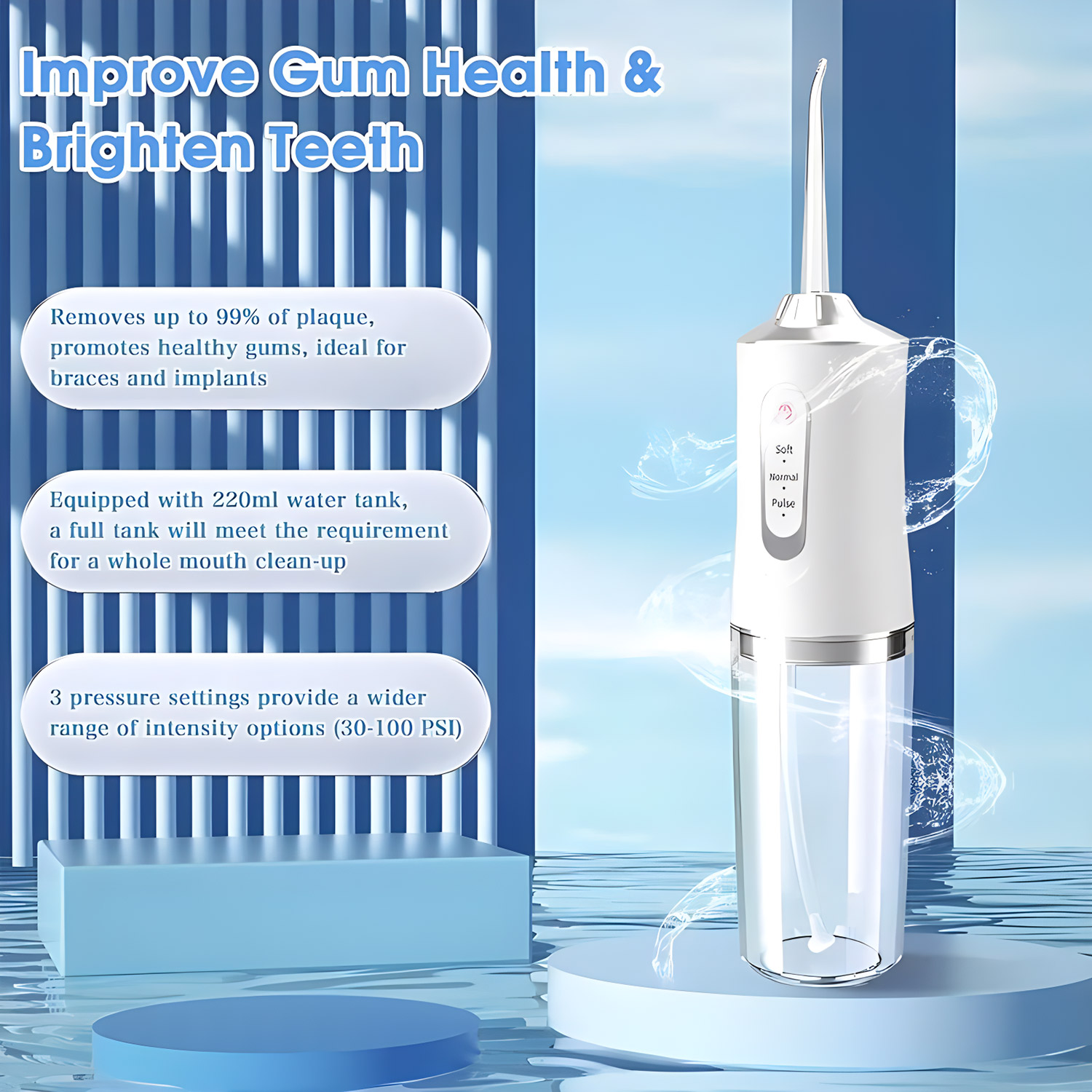 Portable Oral Irrigator USB Re - Teeth Whitening Products recension och pris