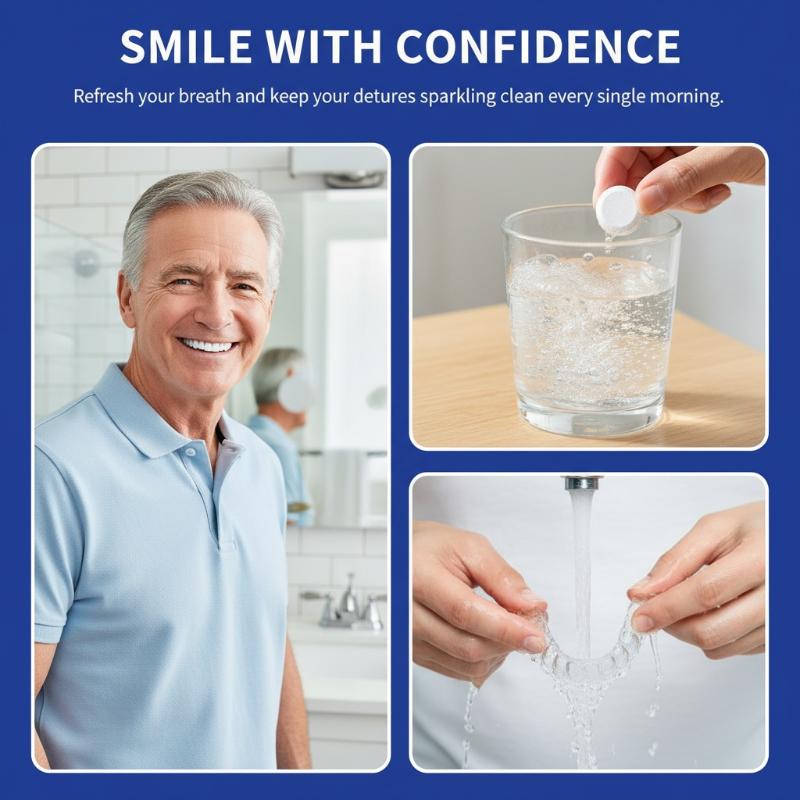 Oral Care Denture Cleaning Tab - Teeth Whitening Free recension och pris